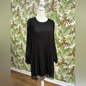SOLD/ Wilfred Black Pleated Dress